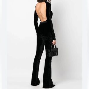 BLACK VELVET JUMPSUIT